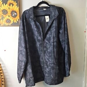 Women's Utility Jacket in Black Camo